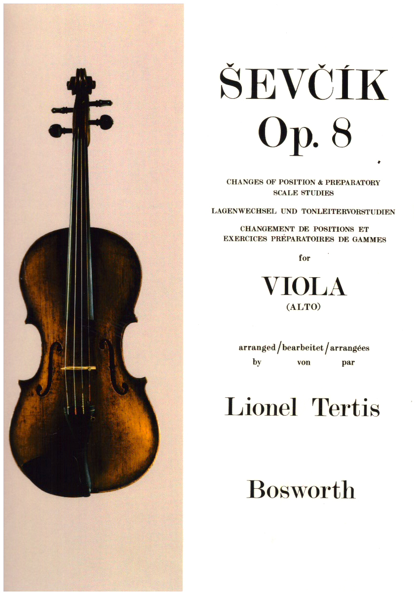 Changes of position & preparatory scale studies op.8 for viola (alto).