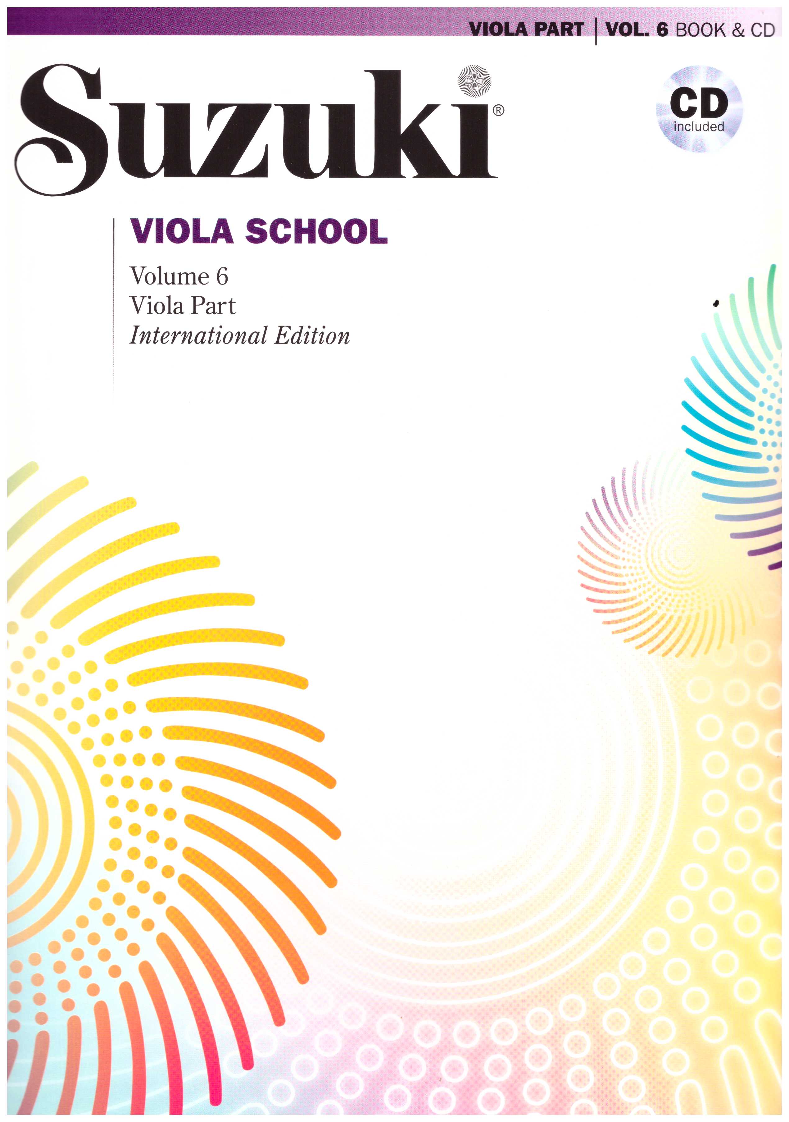 Suzuki viola school viola part volume 6 cd included.