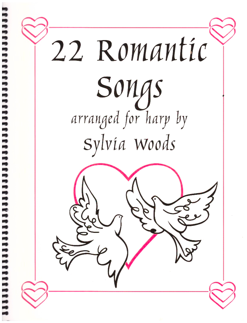 22 romantic songs: arranged for harp.