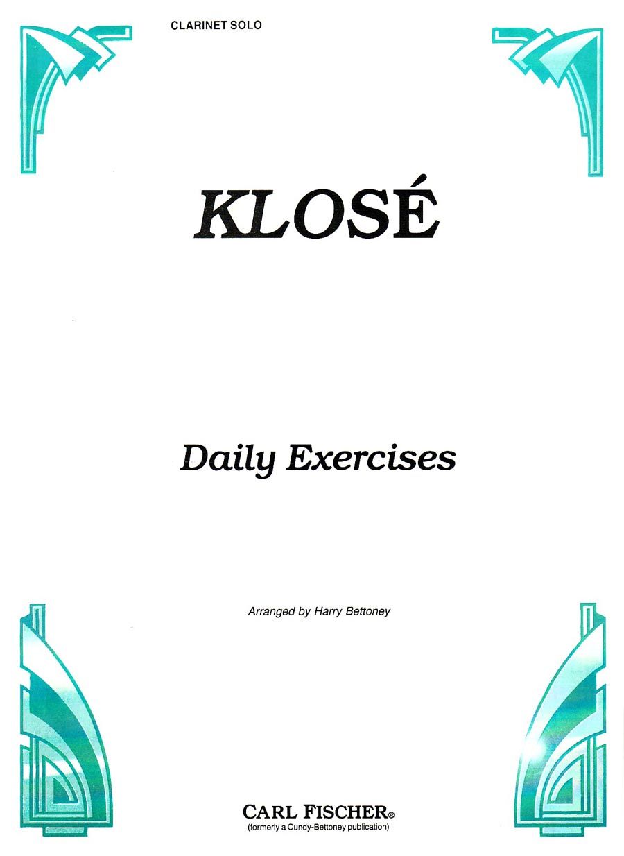Daily exercises for clarinet.