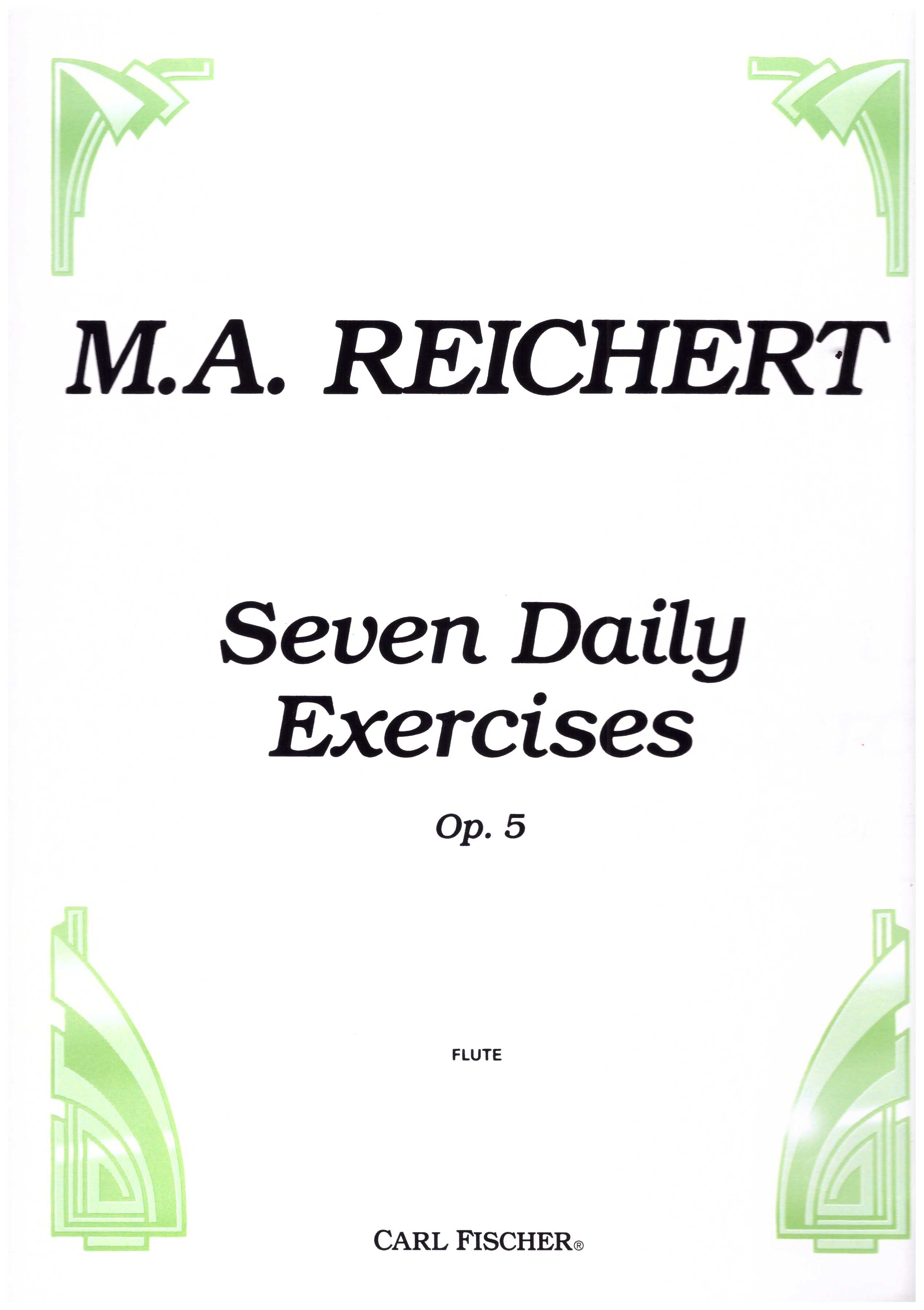 Seven daily exercises op.5 for flute.