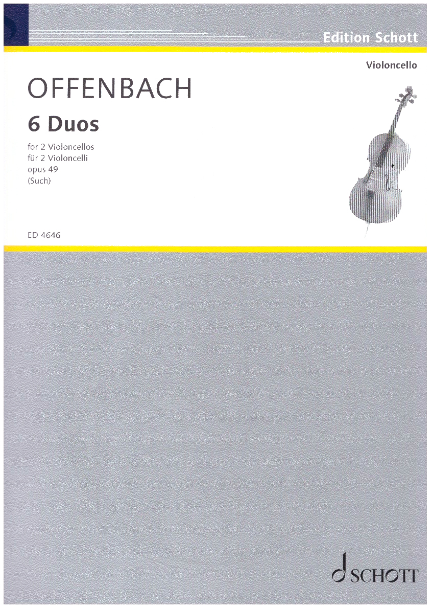 6 duos for 2 violoncellos, opus 49 (ed 4646).