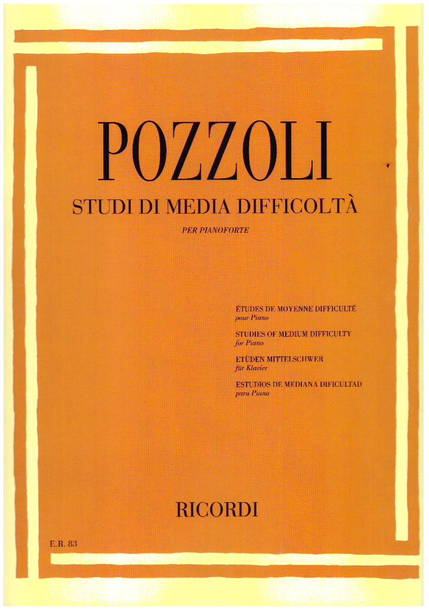 Studi di media difficolta per pianoforte.