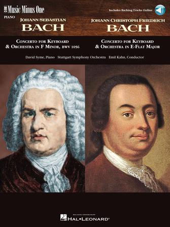 J.s. bach: concerto for keyboard & orchestra in f minor, bwv 1056 & j.c.f. bach: concerto for keyboard & orchestra in e-flat major.