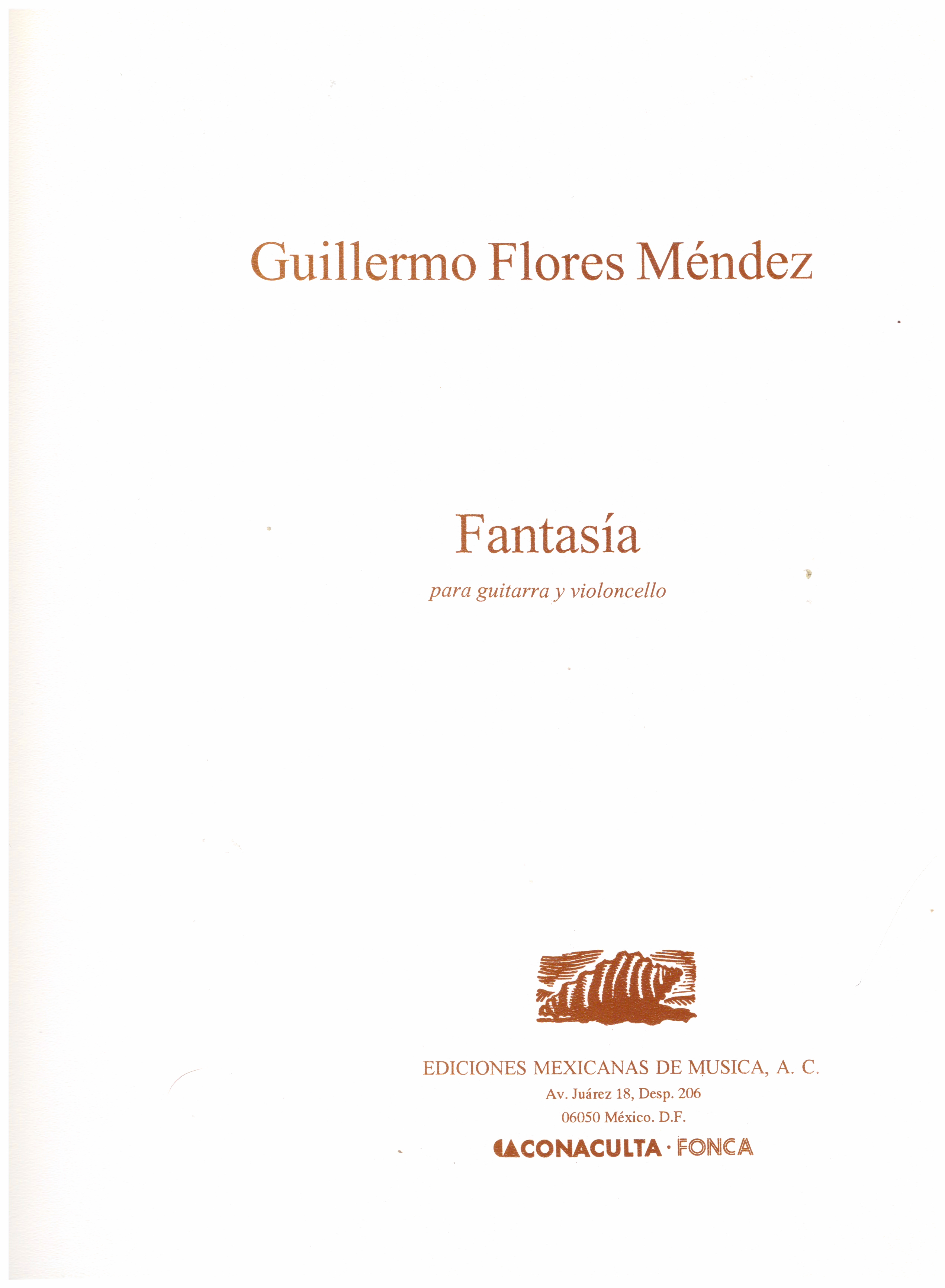 Fantasía para guitarra y violoncello (partitura).